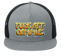 Fuck Off Commie 5-Panel Classic Trucker Mesh Back Cap