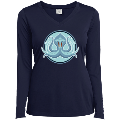Seattle Kraken True Colors Ladies Long Sleeve Performance V-Neck
