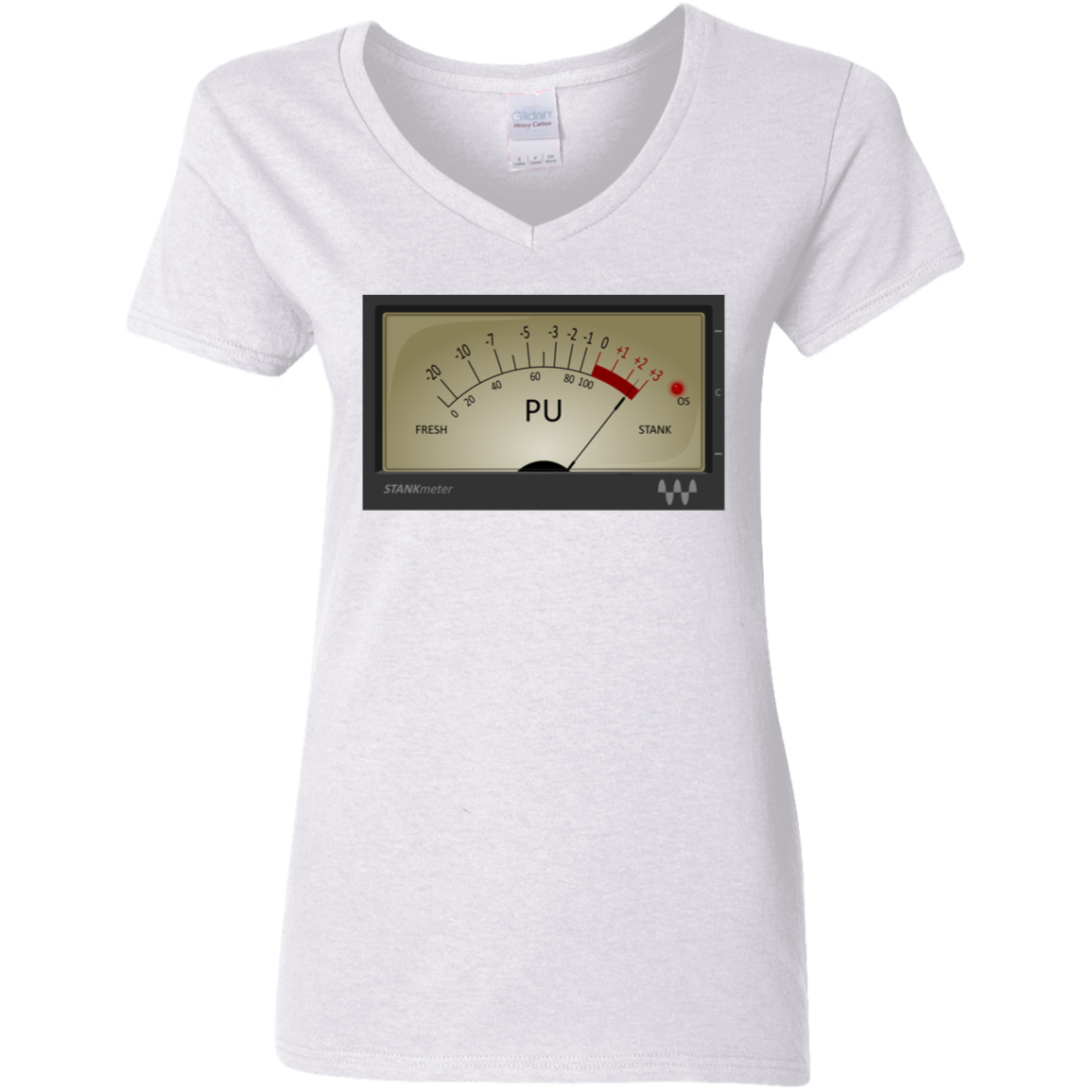 Stankmeter Ladies' V-Neck T-Shirt – MemeTownTees